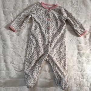 🎁 5/$25 Carter’s Leopard Fleece Footed Pajamas